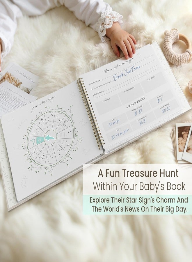 Braveriky Keepsake Baby Memory Book for Boys and Girls - First 5 Year Baby Book - Monthly Milestone Book - Gender Neutral Journal Scrapbook Photo Album from Birth to Age 5 - Baby Shower & New Mom Gift, Deer - Image 4